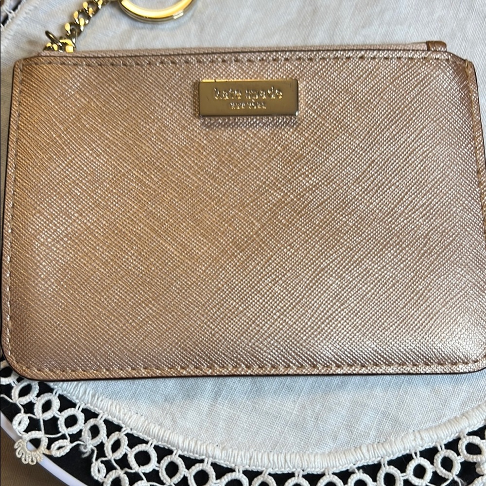 Kate Spade Champagne Gold Mini Wallet